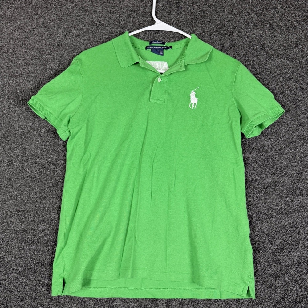 Ralph Lauren Golf Mens Green Polo Shirt Payne Stewart Foundation Large Pony